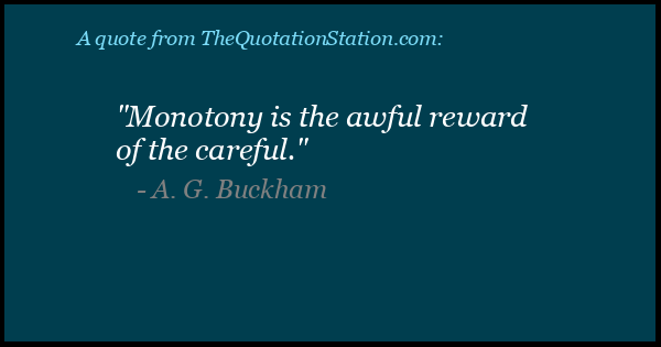 Click to Share this Quote by A G Buckham on Facebook