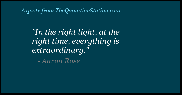 Click to Share this Quote by Aaron Rose on Facebook