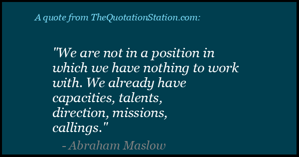 Click to Share this Quote by Abraham Maslow on Facebook