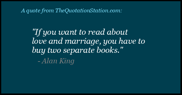 Click to Share this Quote by Alan King on Facebook