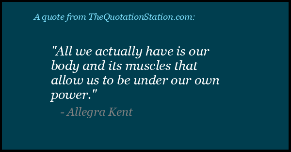 Click to Share this Quote by Allegra Kent on Facebook