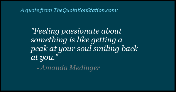 Click to Share this Quote by Amanda Medinger on Facebook