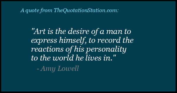 Click to Share this Quote by Amy Lowell on Facebook