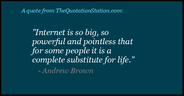 Click to Share this Quote by Andrew Brown on Facebook