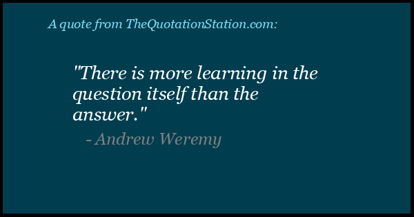 Click to Share this Quote by Andrew Weremy on Facebook