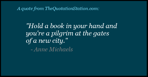 Click to Share this Quote by Anne Michaels on Facebook