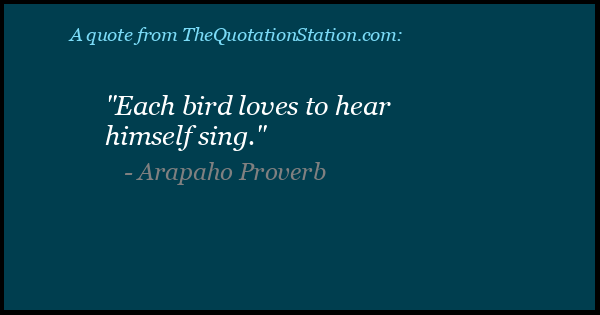 Click to Share this Quote by Arapaho Proverb on Facebook