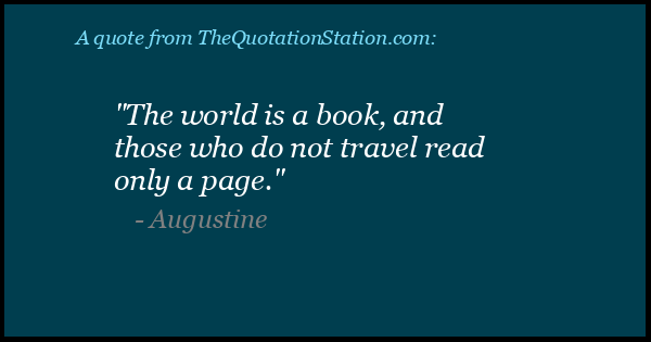 Click to Share this Quote by Augustine on Facebook