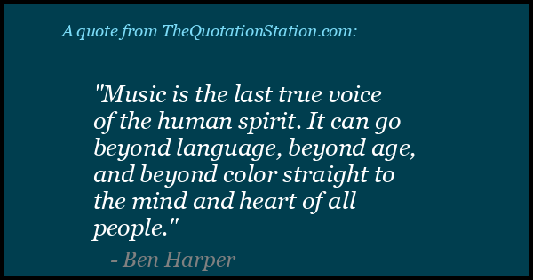 Click to Share this Quote by Ben Harper on Facebook