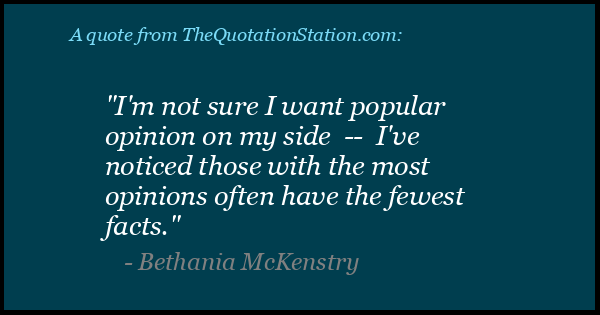 Click to Share this Quote by Bethania McKenstry on Facebook