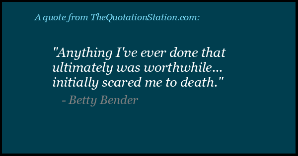 Click to Share this Quote by Betty Bender on Facebook