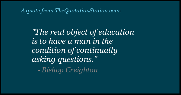 Click to Share this Quote by Bishop Creighton on Facebook