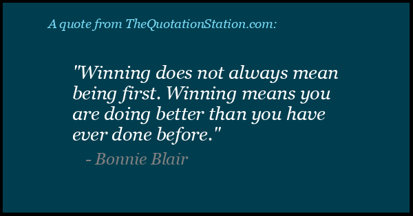 Click to Share this Quote by Bonnie Blair on Facebook
