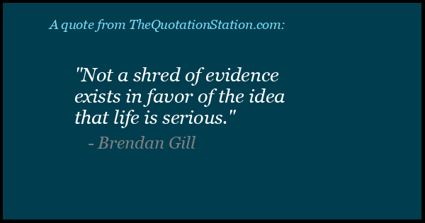 Click to Share this Quote by Brendan Gill on Facebook