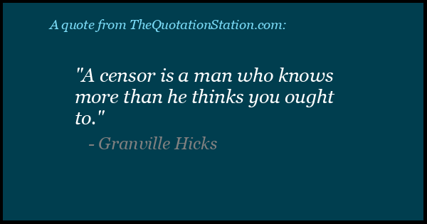 Click to Share this Quote by Granville Hicks on Facebook