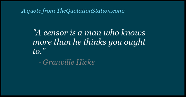Click to Share this Quote by Granville Hicks on Facebook Click to Share this Quote by Granville Hicks on Facebook