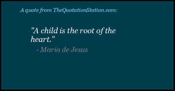 Click to Share this Quote by Maria de Jesus on Facebook