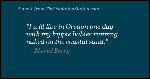 Click to Share this Quote by Mariel Berry on Facebook