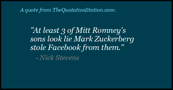 Click to Share this Quote by Nick Stevens on Facebook