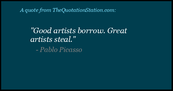 Click to Share this Quote by Pablo Picasso on Facebook