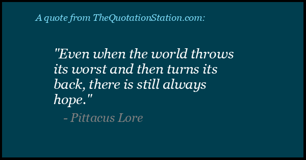 Click to Share this Quote by Pittacus Lore on Facebook