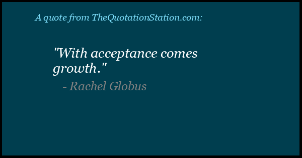 Click to Share this Quote by Rachel Globus on Facebook