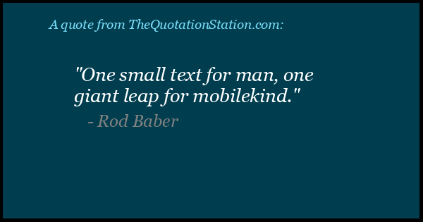 Click to Share this Quote by Rod Baber on Facebook