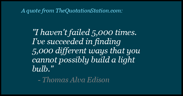Click to Share this Quote by Thomas Alva Edison on Facebook